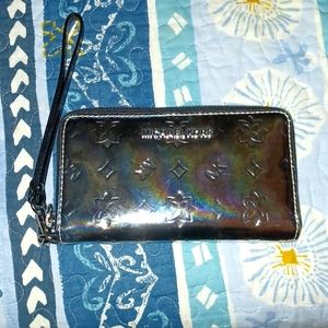 Michael Kors Silver Reflective Wallet.
